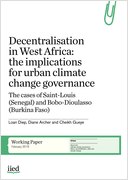 Decentralisation in West Africa: the implications for urban climate change governance